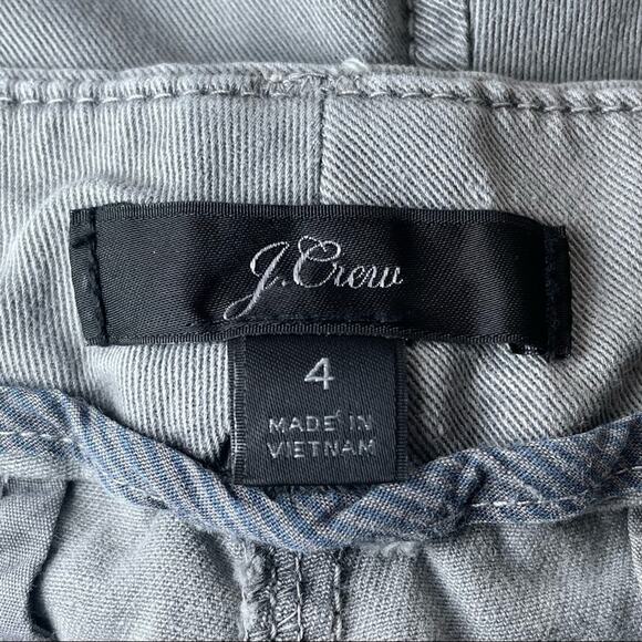 J CREW PREPPY AMERICANA COTTON CHINO SHORTS GREY GRAY SMALL 4 - Picture 4 of 5